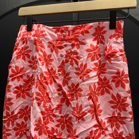 Mi Ami Pink Red Floral Mini Skirt - Picture 2 of 5